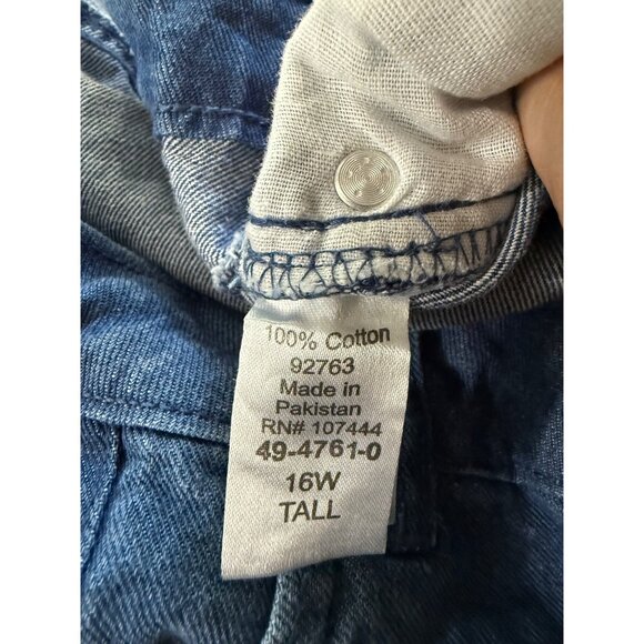 Jessica London Jeans Womens Size 16W Tall Blue 4 Pockets Casual Streetwear Denim - Picture 6 of 6